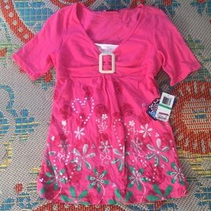 L.A. Kitty Top NWT size L girls